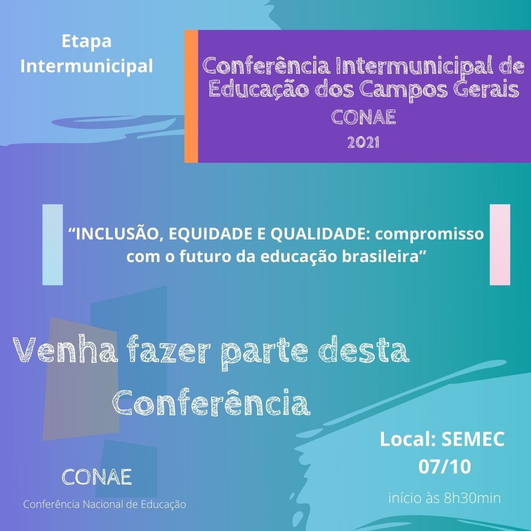 Educação de Tibagi participa da II Conferência Intermunicipal dos Campos Gerais