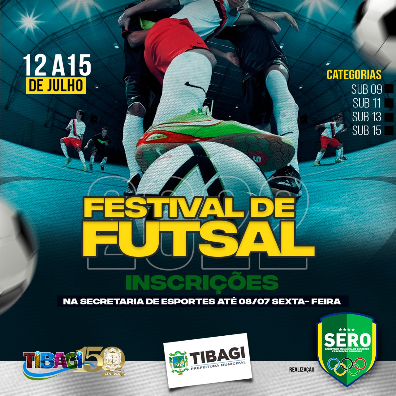Esporte de Tibagi realiza festival de futsal na próxima semana