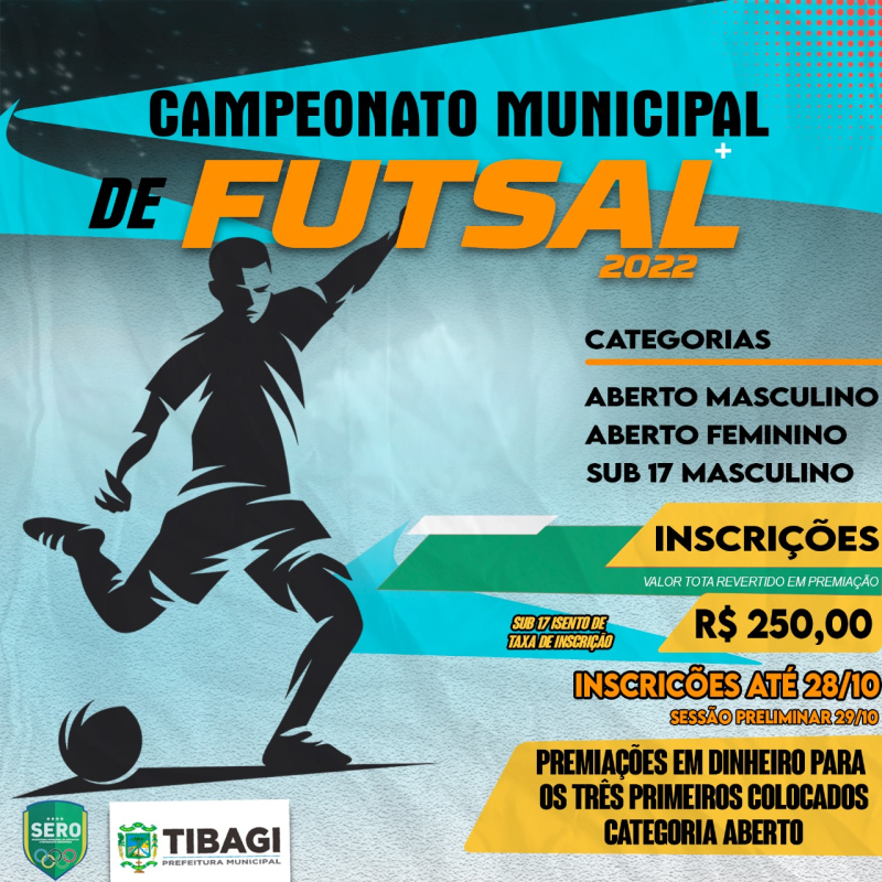 Esporte de Tibagi organiza Campeonato Municipal de Futsal