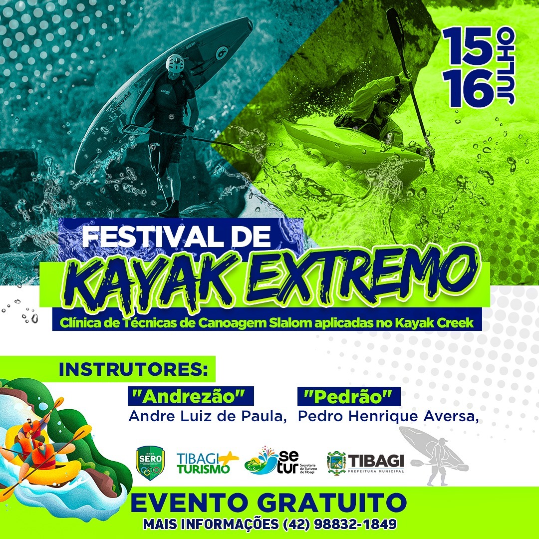 Tibagi realiza festival de Kaiak Extremo neste final de semana