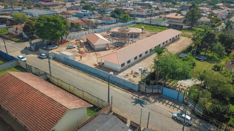 Obras da pré-escola Aquarela em Tibagi atingem 65% de execução