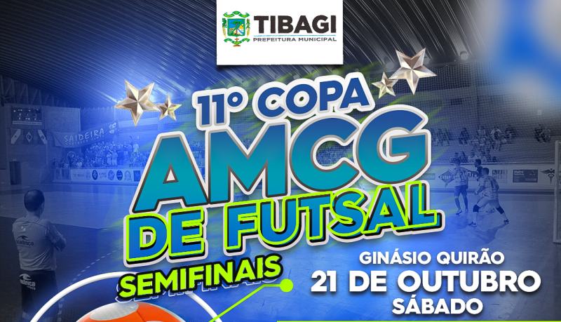 Equipes masculina e feminina de Tibagi estão classificadas para as semifinais da Copa AMCG de Futsal