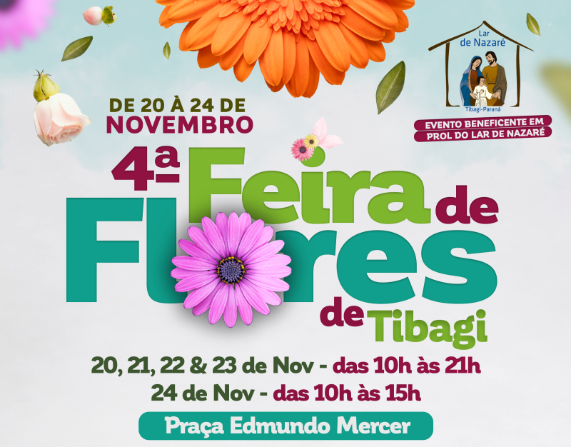 4ª Feira de Flores de Tibagi já tem data marcada com expectativa de superar edições anteriores