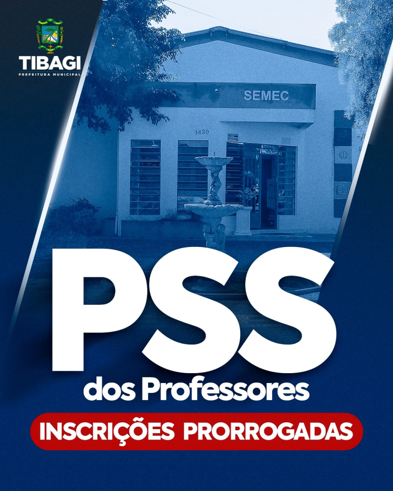 Inscrições para o PSS de professores são prorrogadas