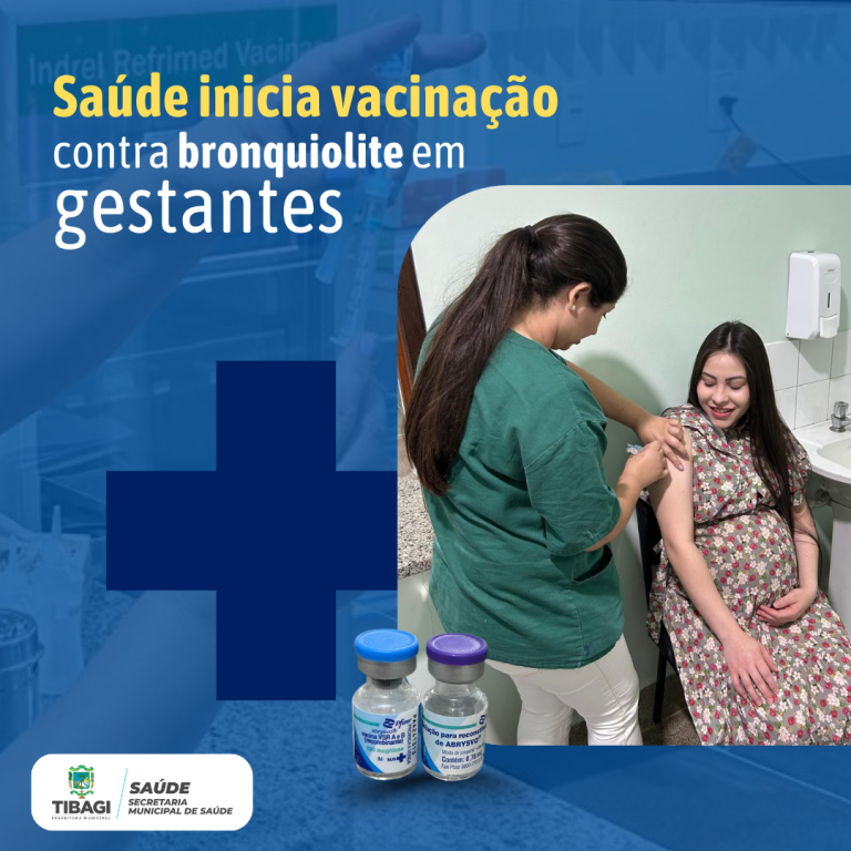 Saúde inicia vacinação contra bronquiolite em gestantes