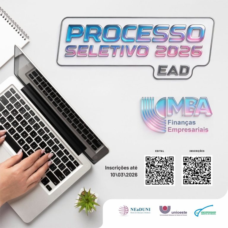 Unioeste abre inscrições para MBA em Finanças Empresariais na modalidade a distância