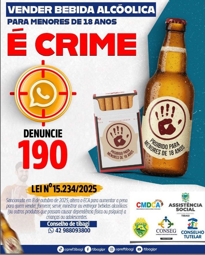 Prefeitura reforça fiscalização contra venda de bebidas alcoólicas a menores durante o Carnaval