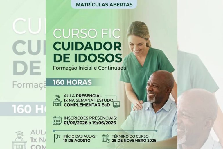 Polo UAB Tibagi abre inscrições para curso gratuito de Cuidador de Idosos