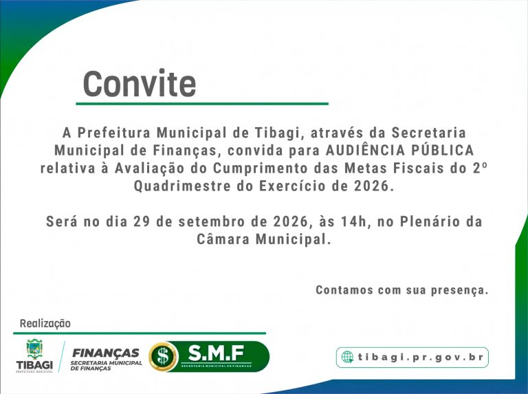Audiência Pública apresenta resultados das metas fiscais do 2º quadrimestre de 2026