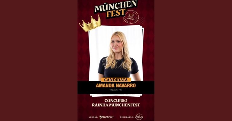 Tibagi terá representante na disputa pela Rainha da Münchenfest 2026